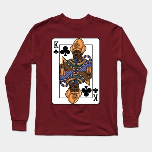 Black King Of Clubs Long Sleeve T-Shirt